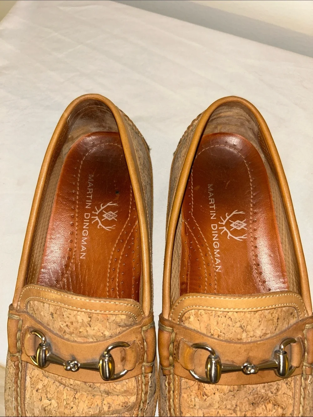 Martin Dingman Cork Horse Bit Loafer
